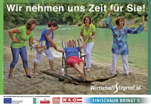 Wirtschaft Steyrtal Plakat Wellness Sommer 2014